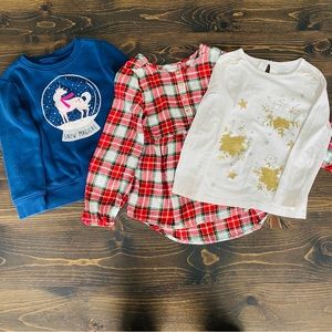 Girls Winter Shirt Bundle Size 6/6x